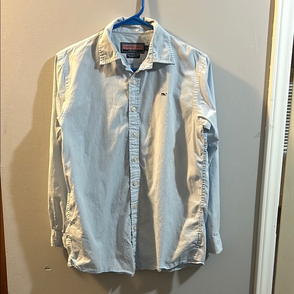 Vineyard Vines Youth Light Blue Collared Shirt